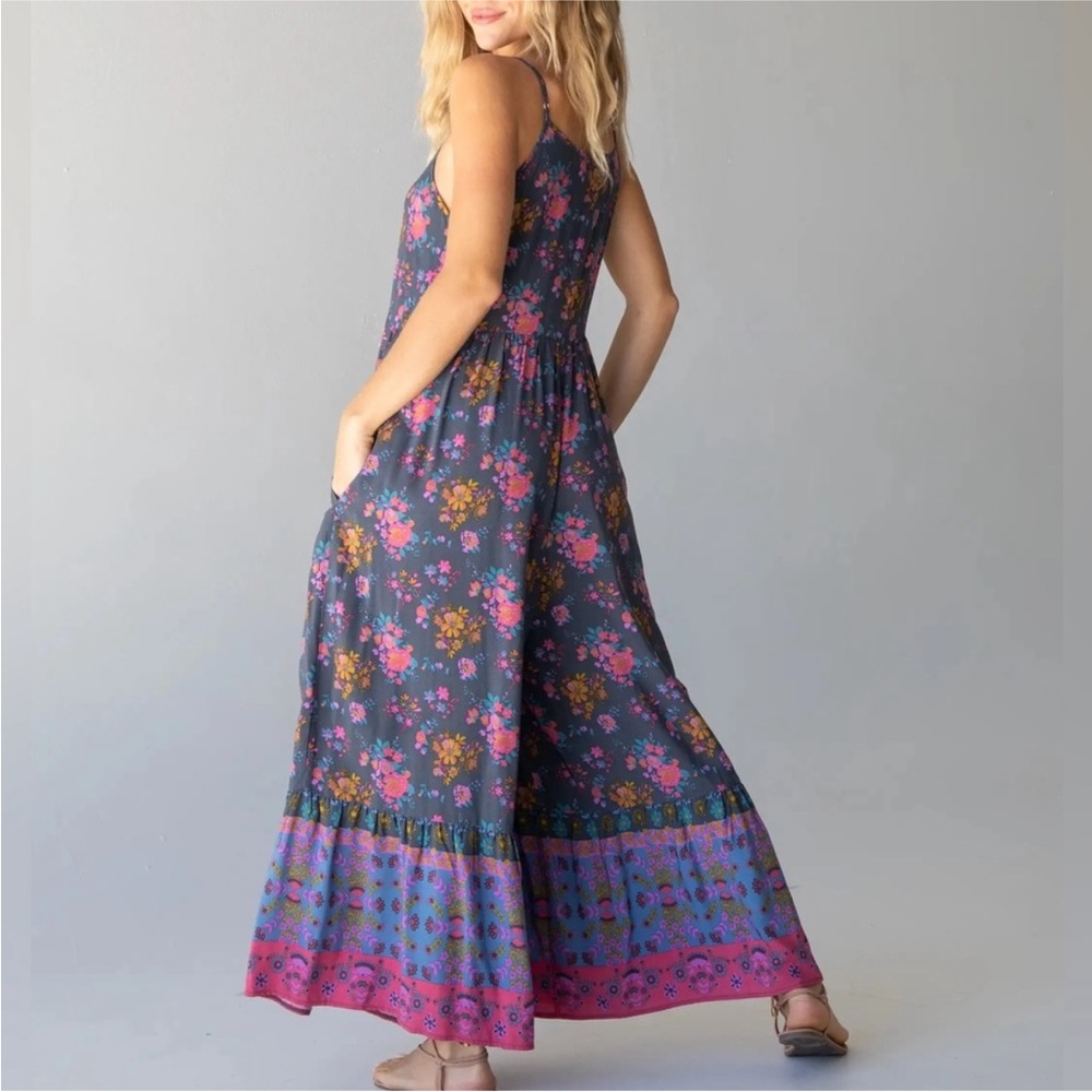 Natural Life Dark Purple Jumpsuit